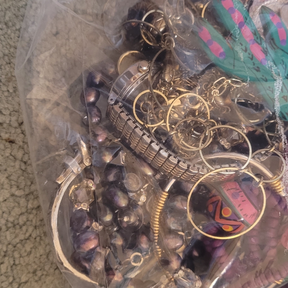 Elegant Silver and Purple Jewelry Set
